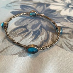 David Yurman confetti Hampton Blue bangle bracelet